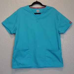 Dickies Blue Women's Size M Scrub Top